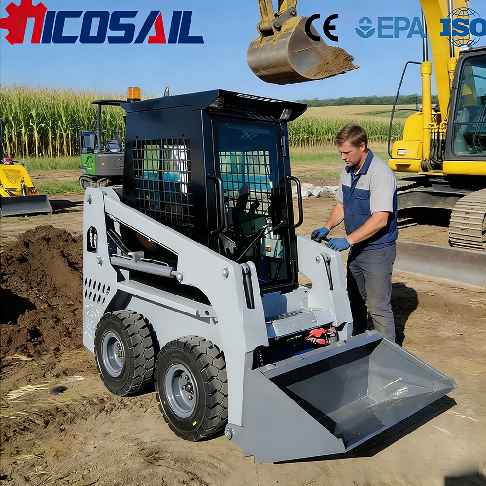 Wheel Loader - Mini Wheel Skid Steer Loader CE