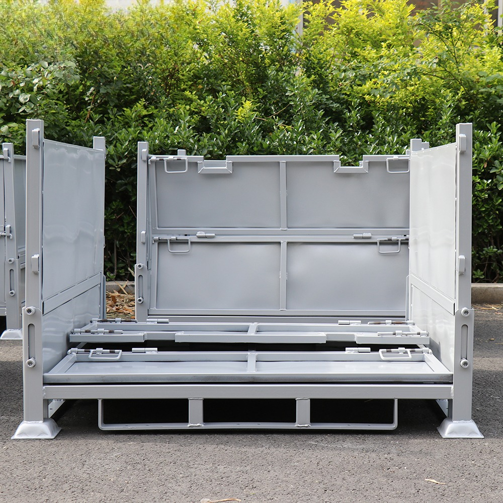 Heavy Equipment Logistics - Foldable stackable logistics heavy duty steel