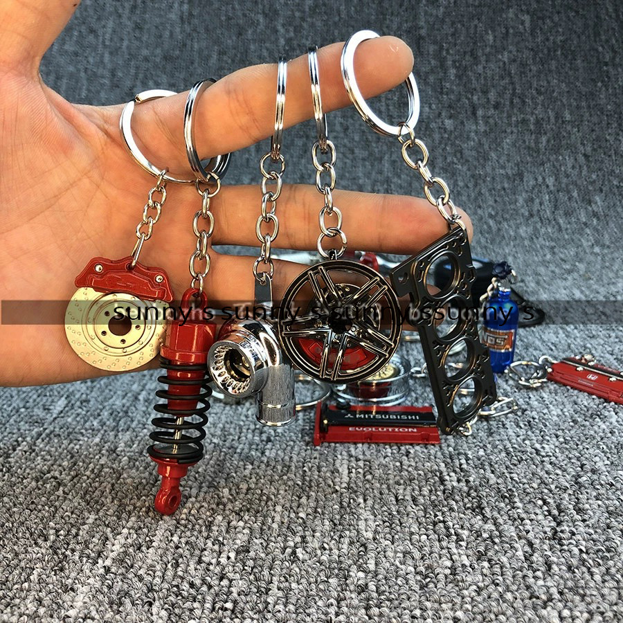 Heavy Equipment Key Ring - Creative Unique Disc Brake Keychain Wheel