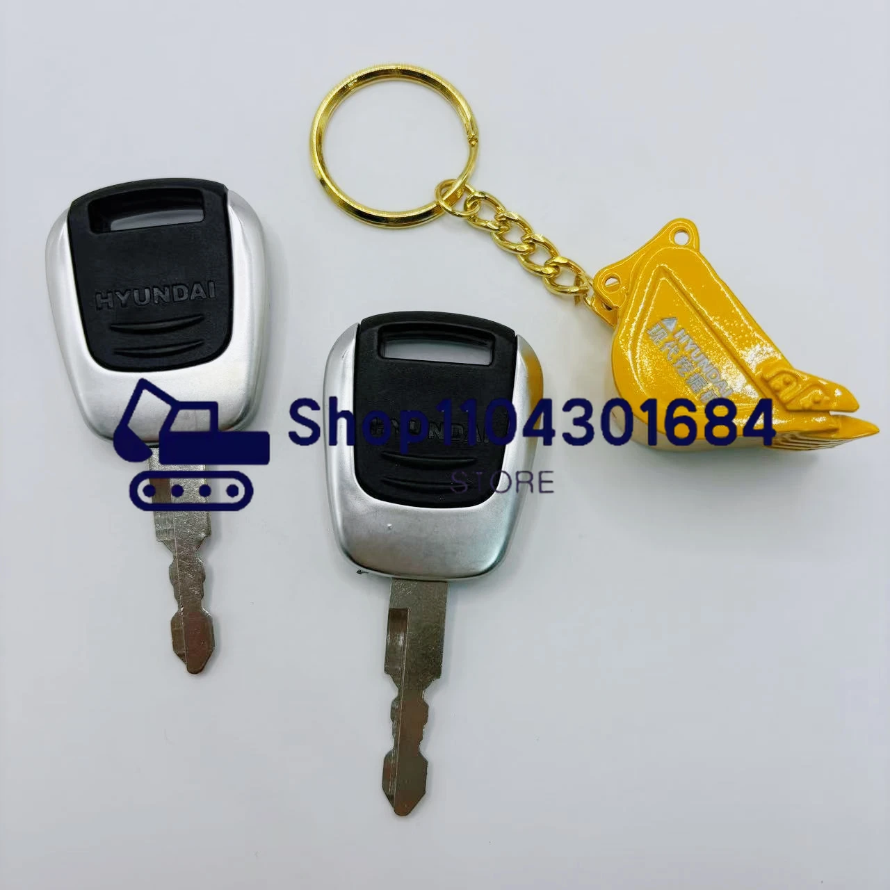 Heavy Equipment Key Ring - 2 PCS Modern Excavator 60 /