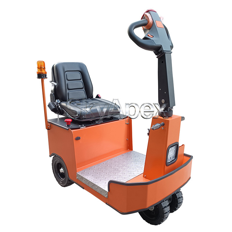 Heavy Equipment Logistics - Ride-on Electric Tow Tractor Airport Luggage