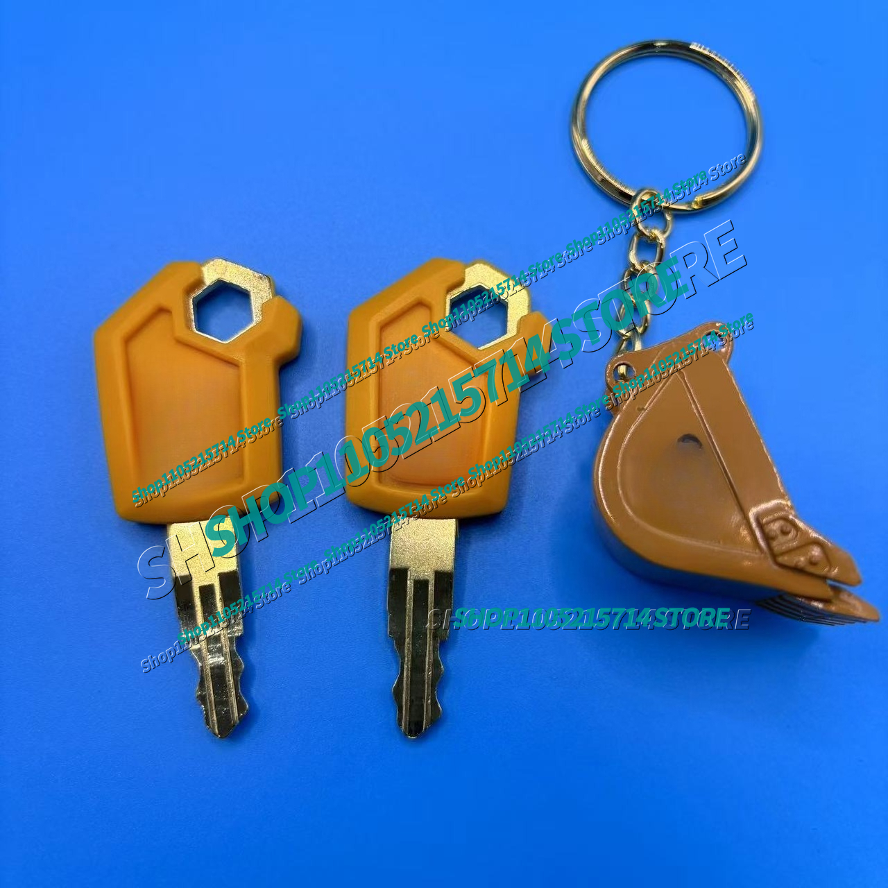 2pcs 5P8500 Key for Excavator  - Heavy Equipment Key Ring ulasan dan harga