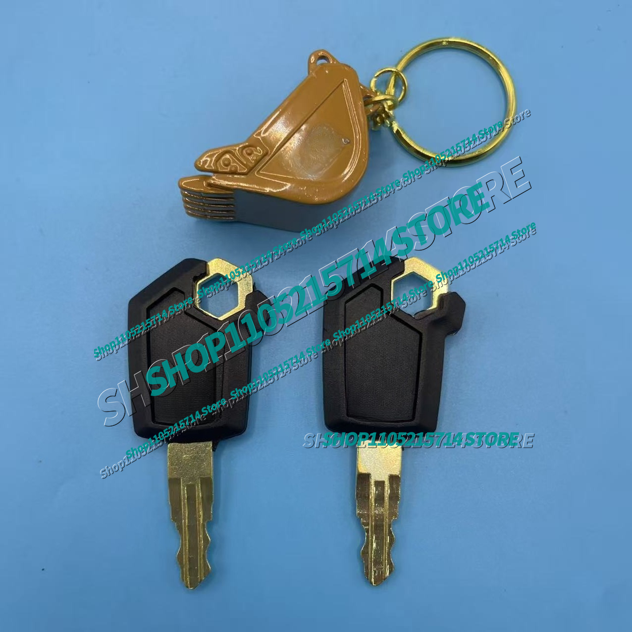 2pcs 5P8500 Key for Excavator  - Heavy Equipment Key Ring ulasan dan harga