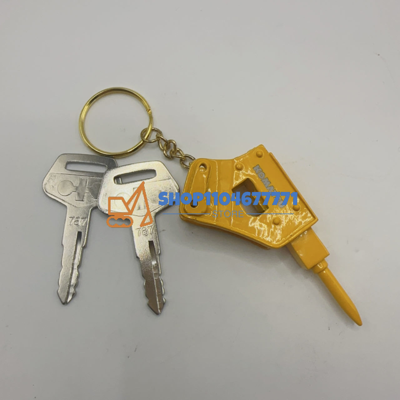 2PCS 787 Ignition Key with Buc - Heavy Equipment Key Ring ulasan dan harga