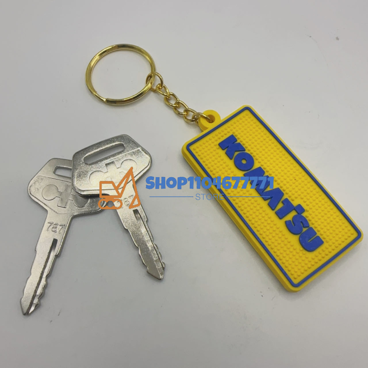 2PCS 787 Ignition Key with Buc - Heavy Equipment Key Ring ulasan dan harga