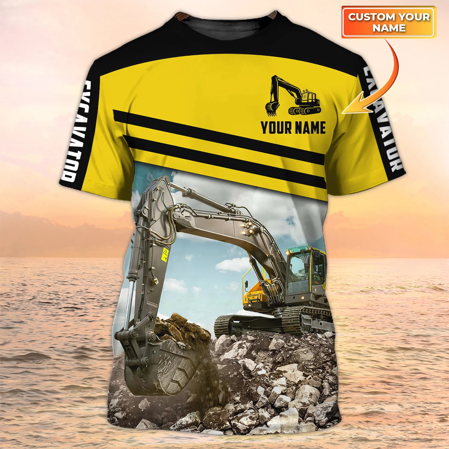 Newest Summer Fashion Men's T- - Heavy Equipment Names ulasan dan harga