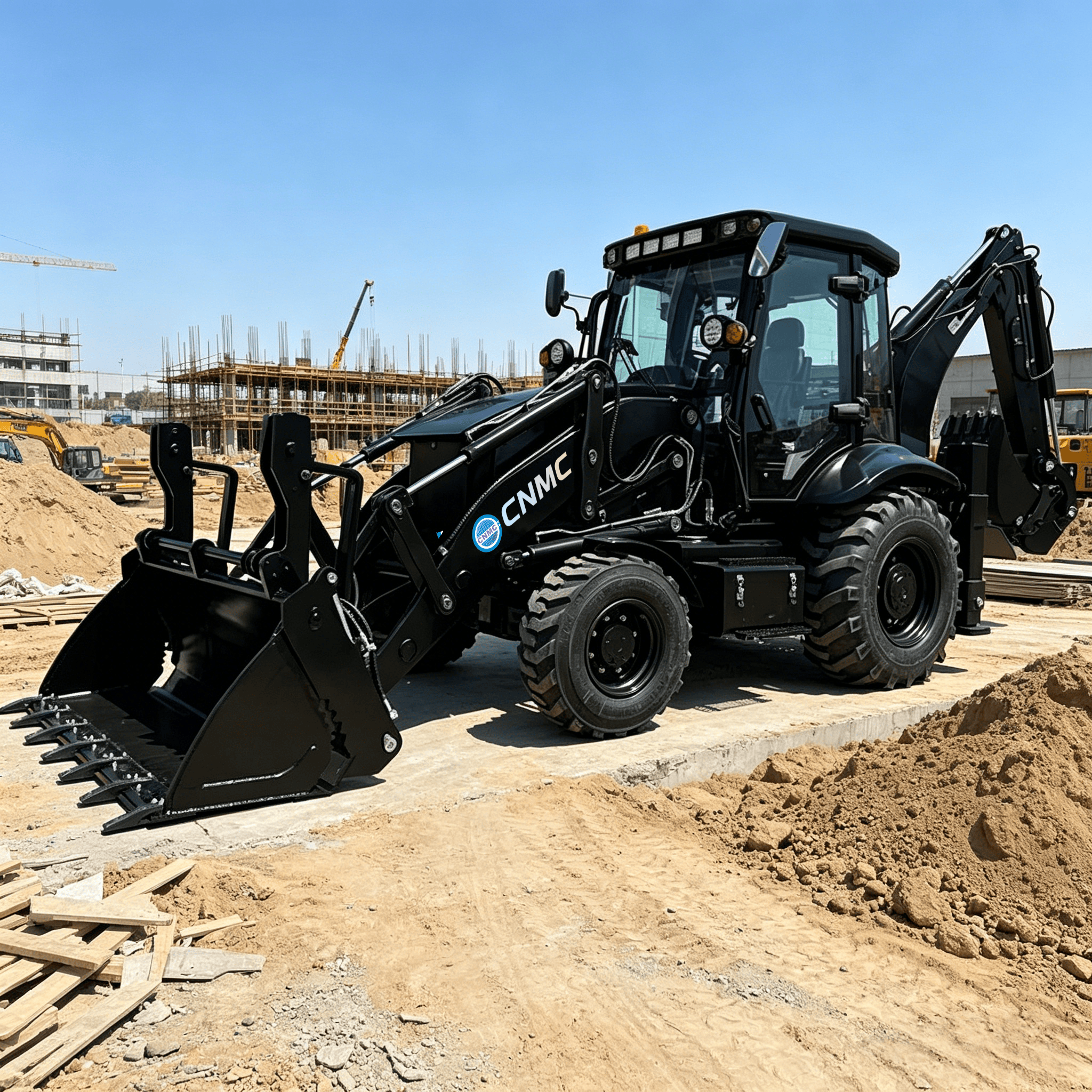 CN35-45 10 Tons 4x4 Wheel Load - Tractor Backhoe ulasan dan harga
