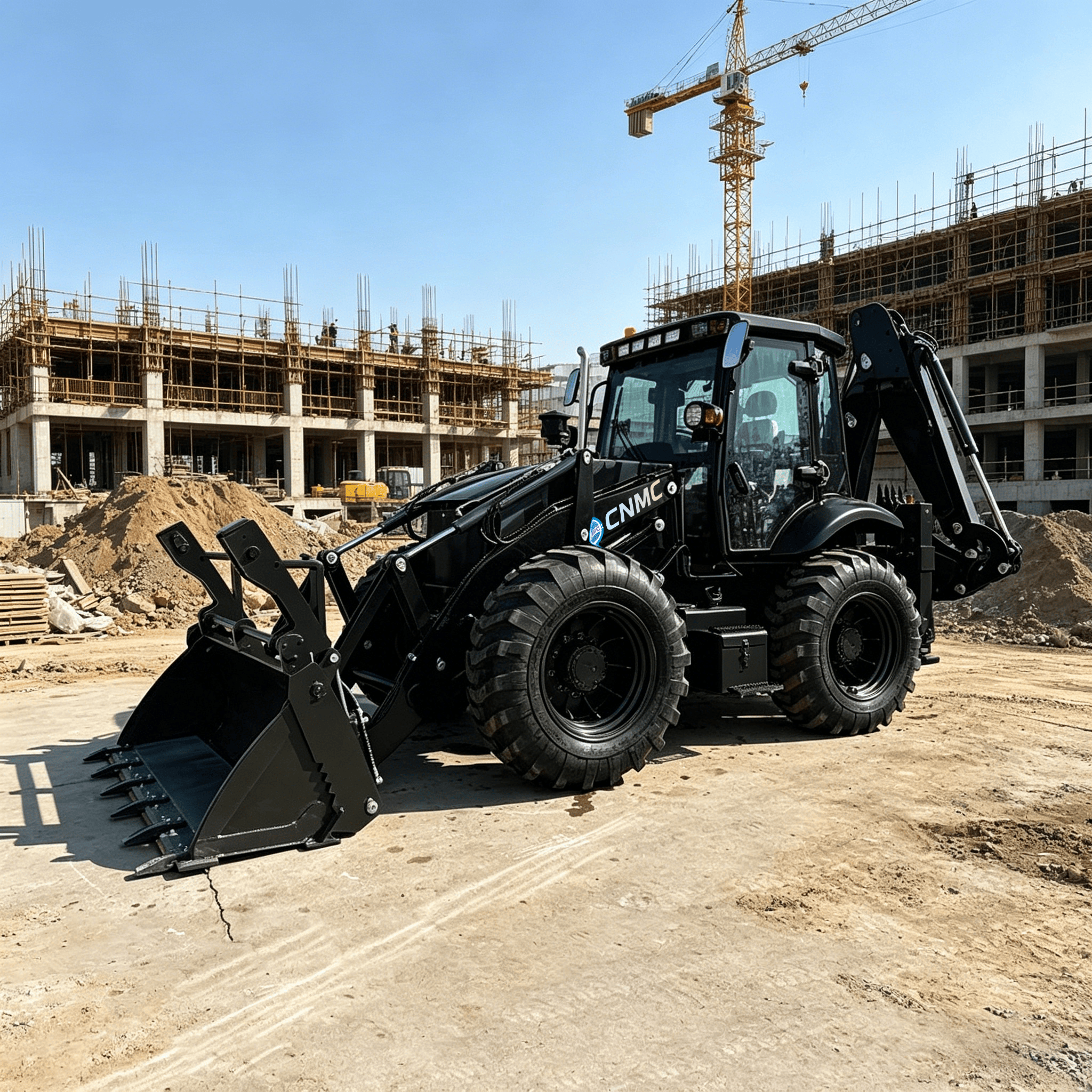 CN35-45 10 Tons 4x4 Wheel Load - Tractor Backhoe ulasan dan harga