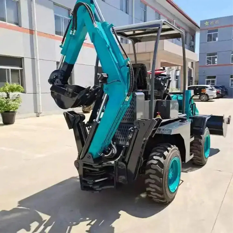Multifunctional Mini Tractor F - Tractor Backhoe ulasan dan harga