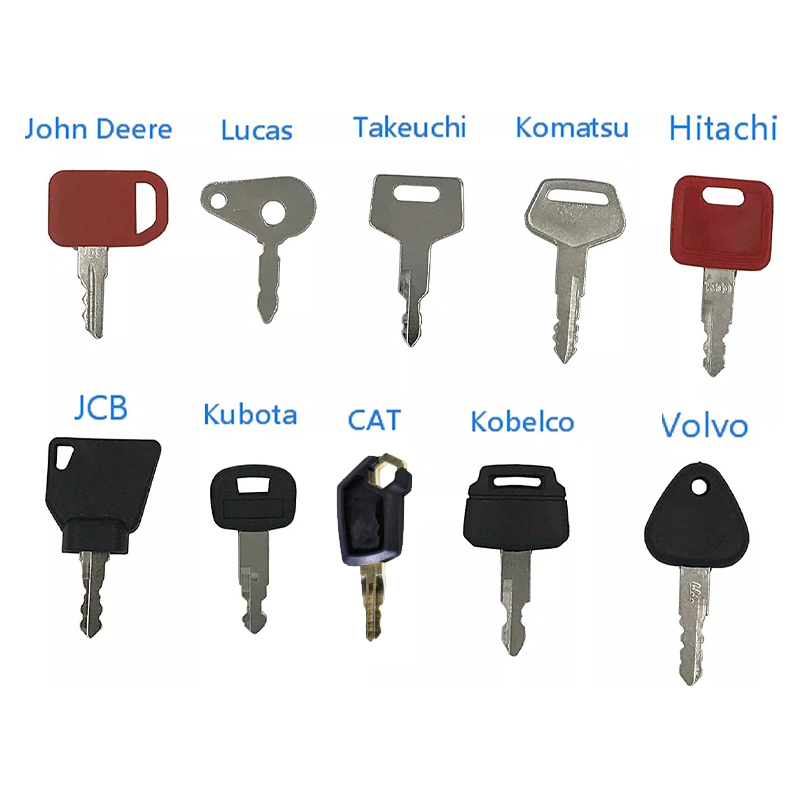 10pcs Master Key Ignition Set  - Heavy Equipment Key Ring ulasan dan harga