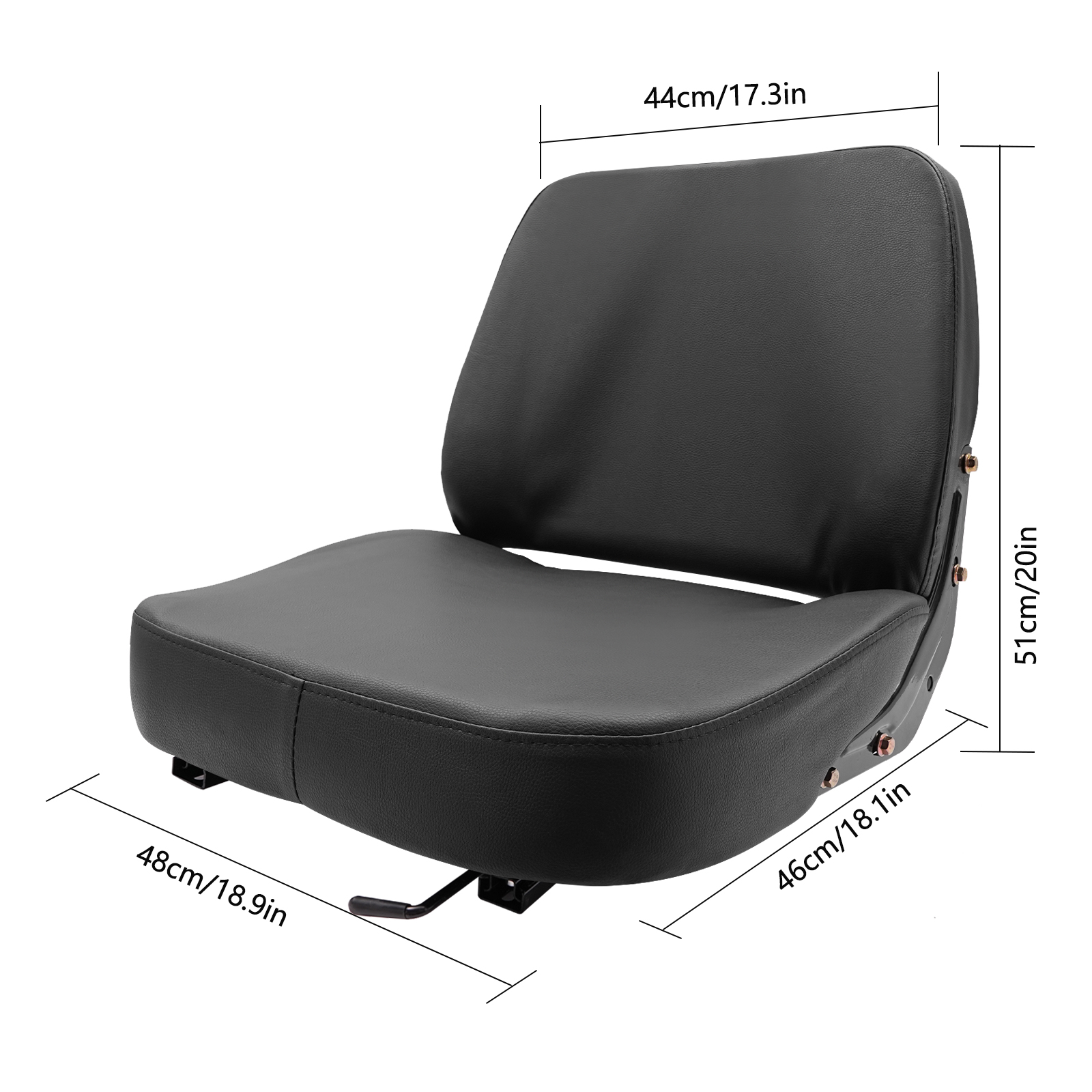 High Back Mower Seat Universal - Tractor Backhoe ulasan dan harga