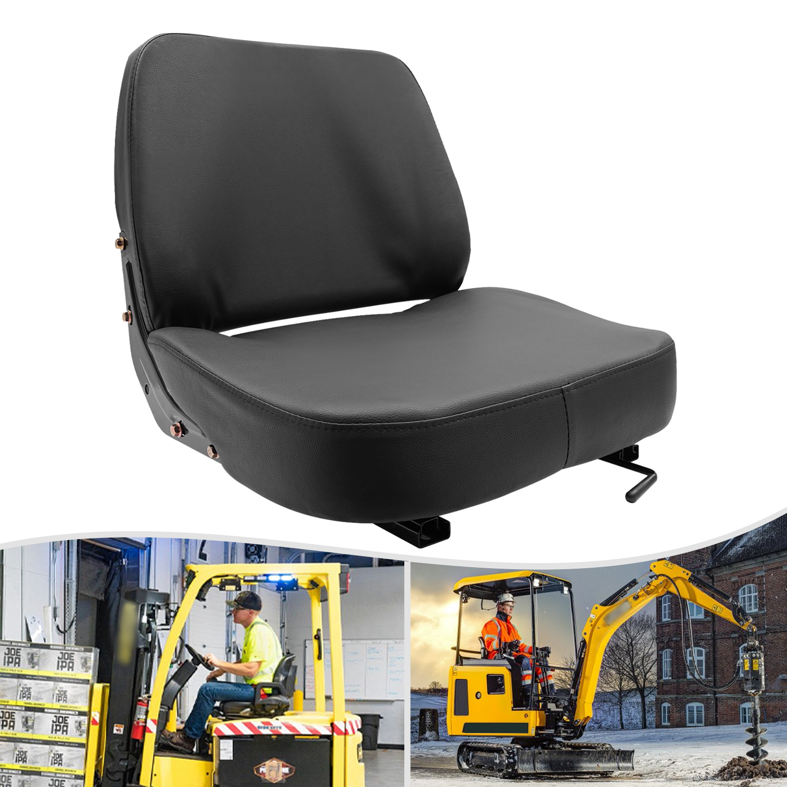 High Back Mower Seat Universal - Tractor Backhoe ulasan dan harga