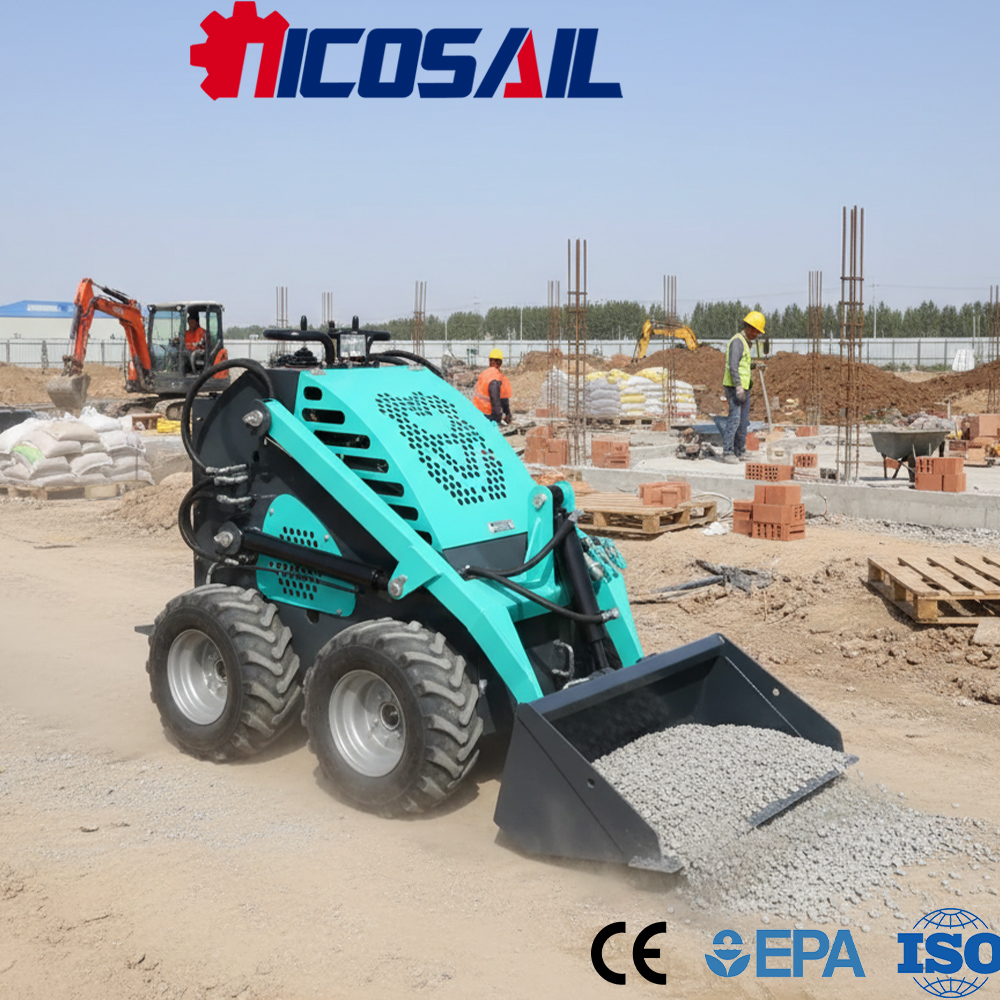 Custom Mini Skid Steer Loader  - Wheel Loader ulasan dan harga