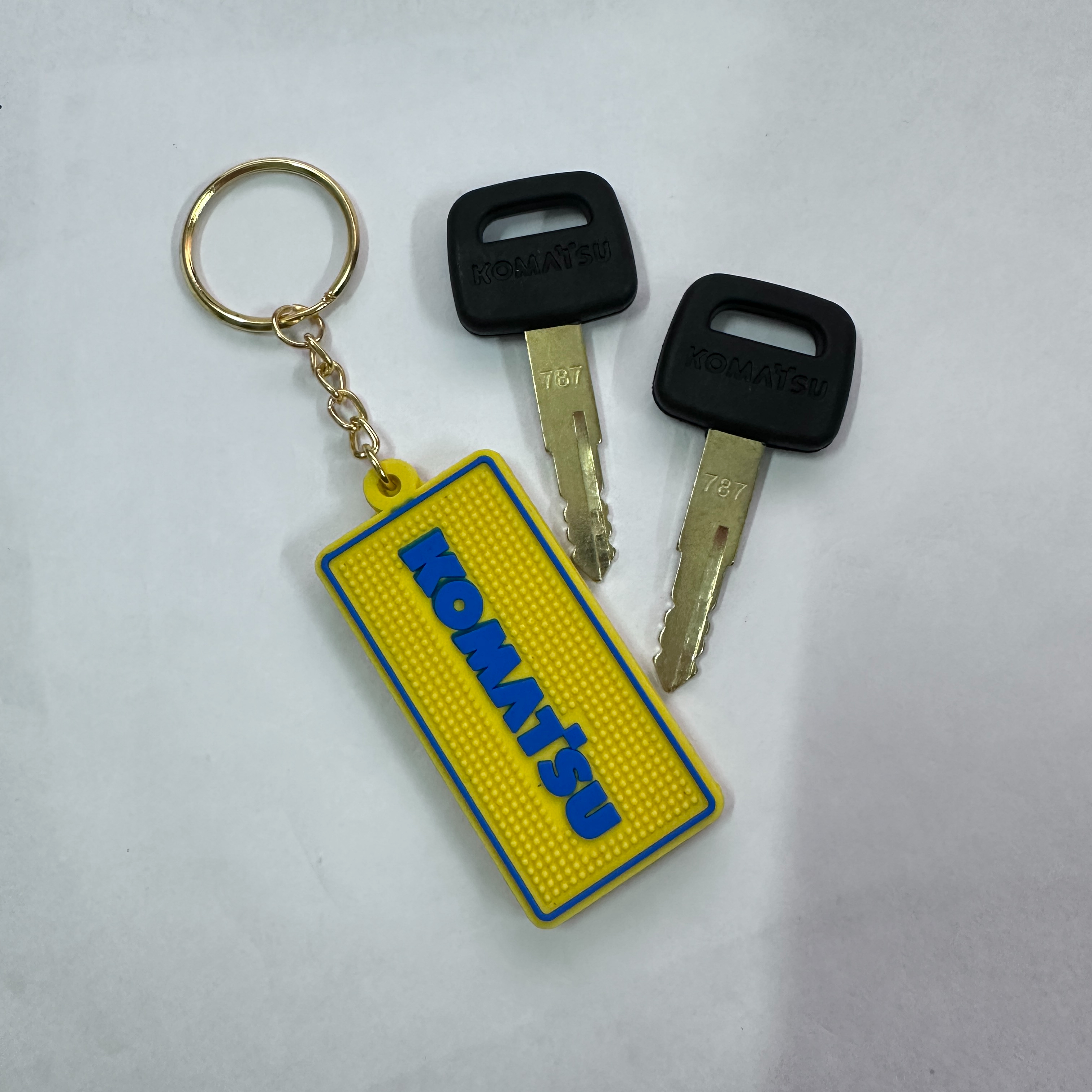 F0001 For komatsu Keychain PC- - Heavy Equipment Key Ring ulasan dan harga
