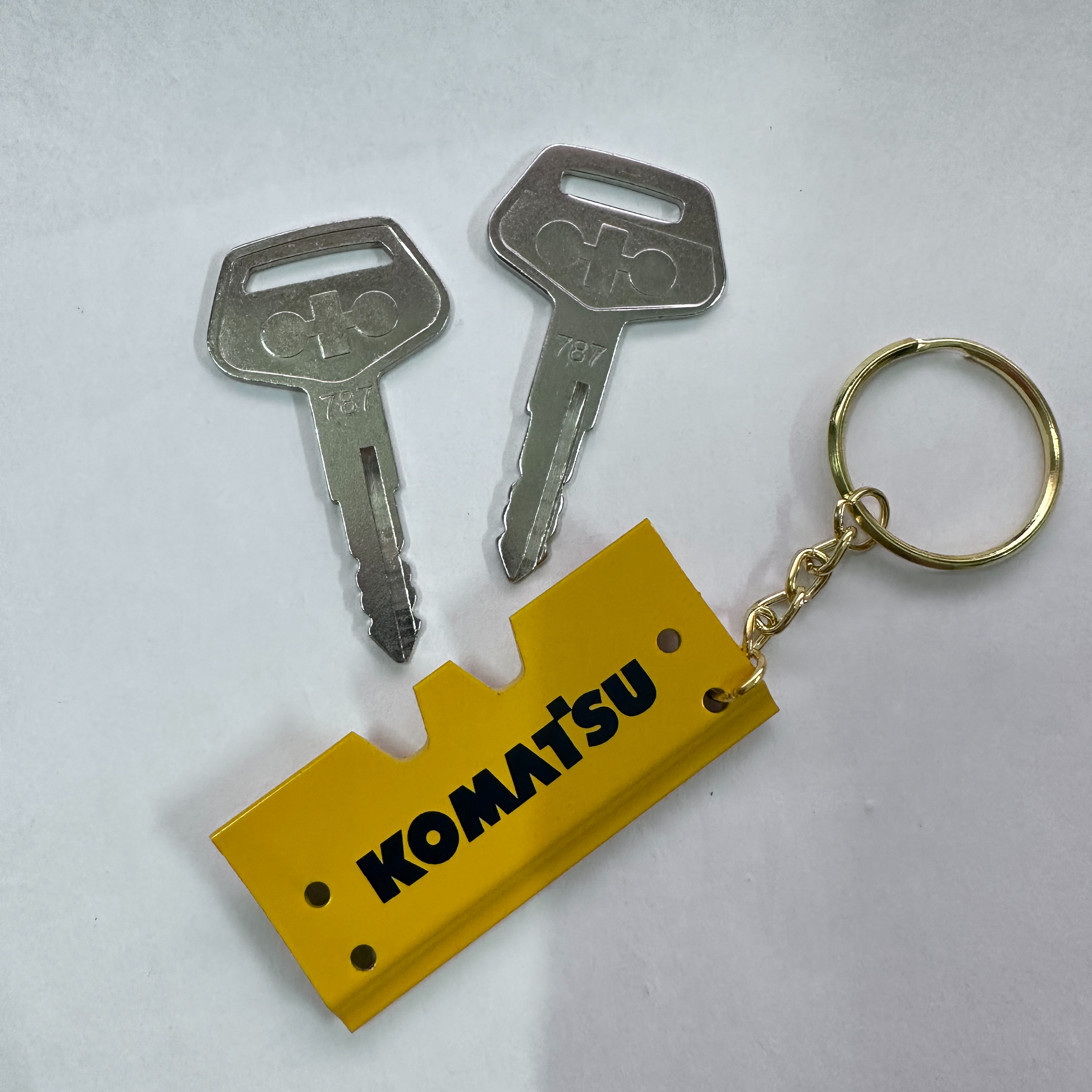 F0001 For komatsu Keychain PC- - Heavy Equipment Key Ring ulasan dan harga