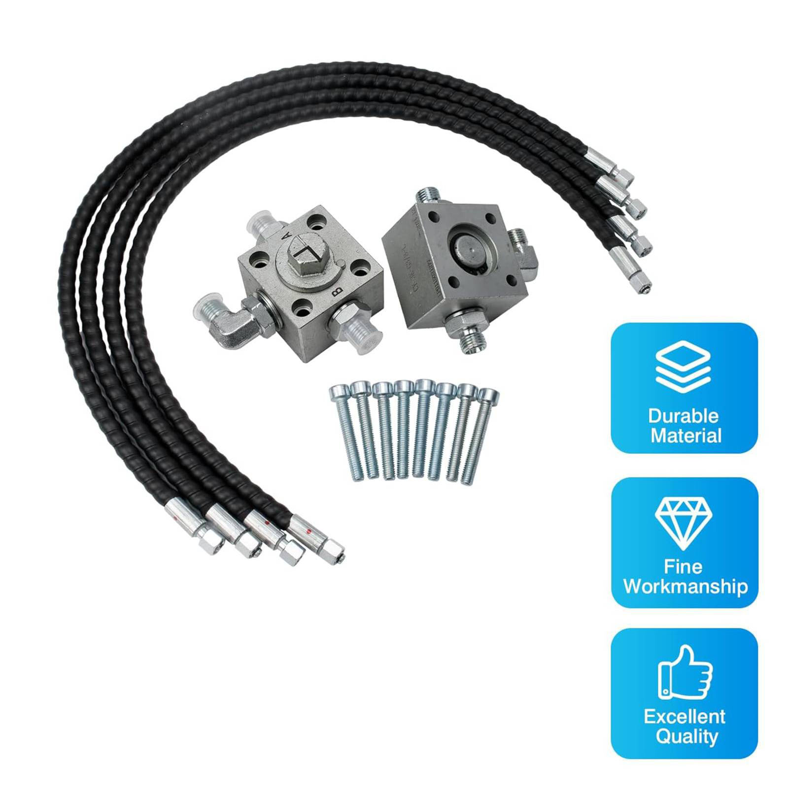 2Pcs 3 Way Diverter Valve for  - Mini Excavator ulasan dan harga