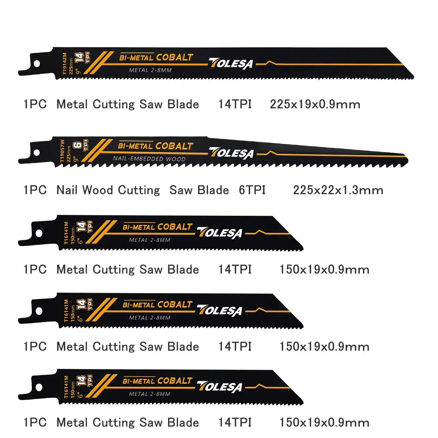 TOLESA 10PCS Reciprocating Bi- - Heavy Equipment Blade ulasan dan harga