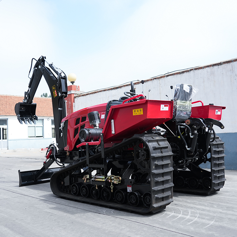 Customized 80/120HP Rubber-tra - Tractor Backhoe ulasan dan harga