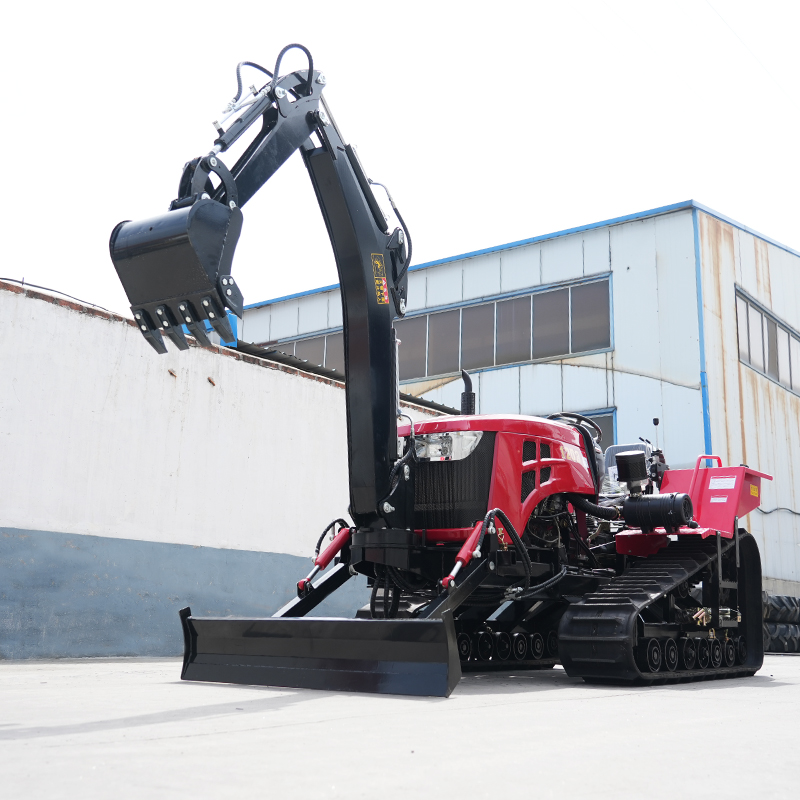Customized 80/120HP Rubber-tra - Tractor Backhoe ulasan dan harga