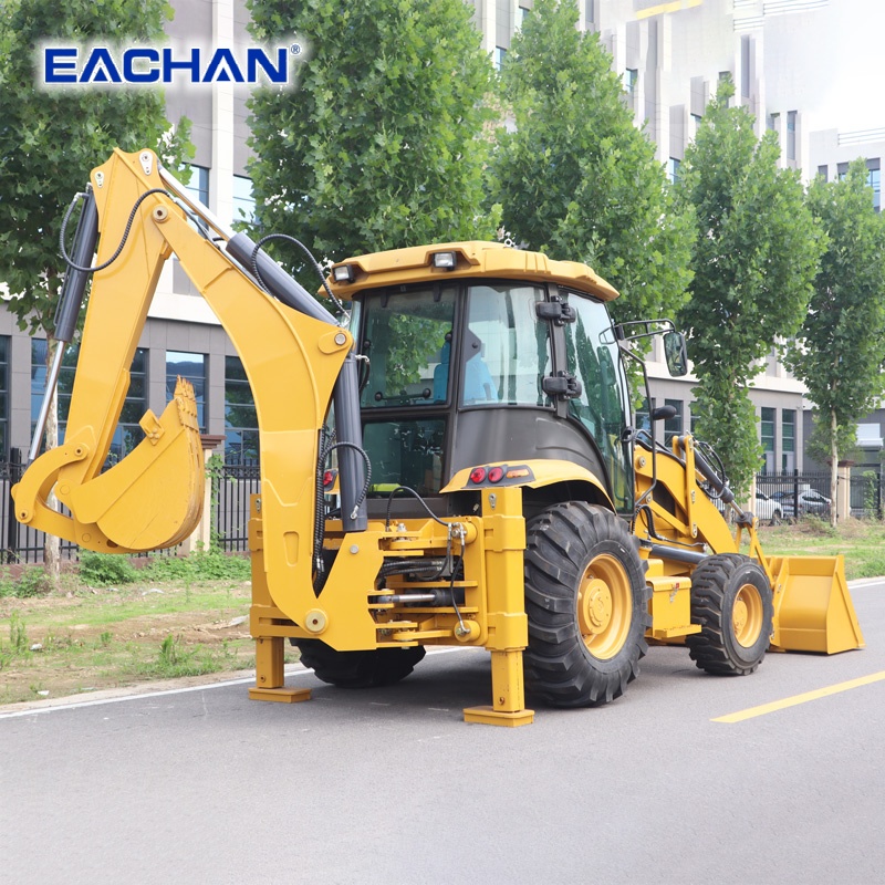 EACHAN Diesel 4 Wheel Backhoe  - Tractor Backhoe ulasan dan harga