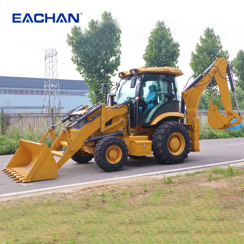 EACHAN Diesel 4 Wheel Backhoe  - Tractor Backhoe ulasan dan harga