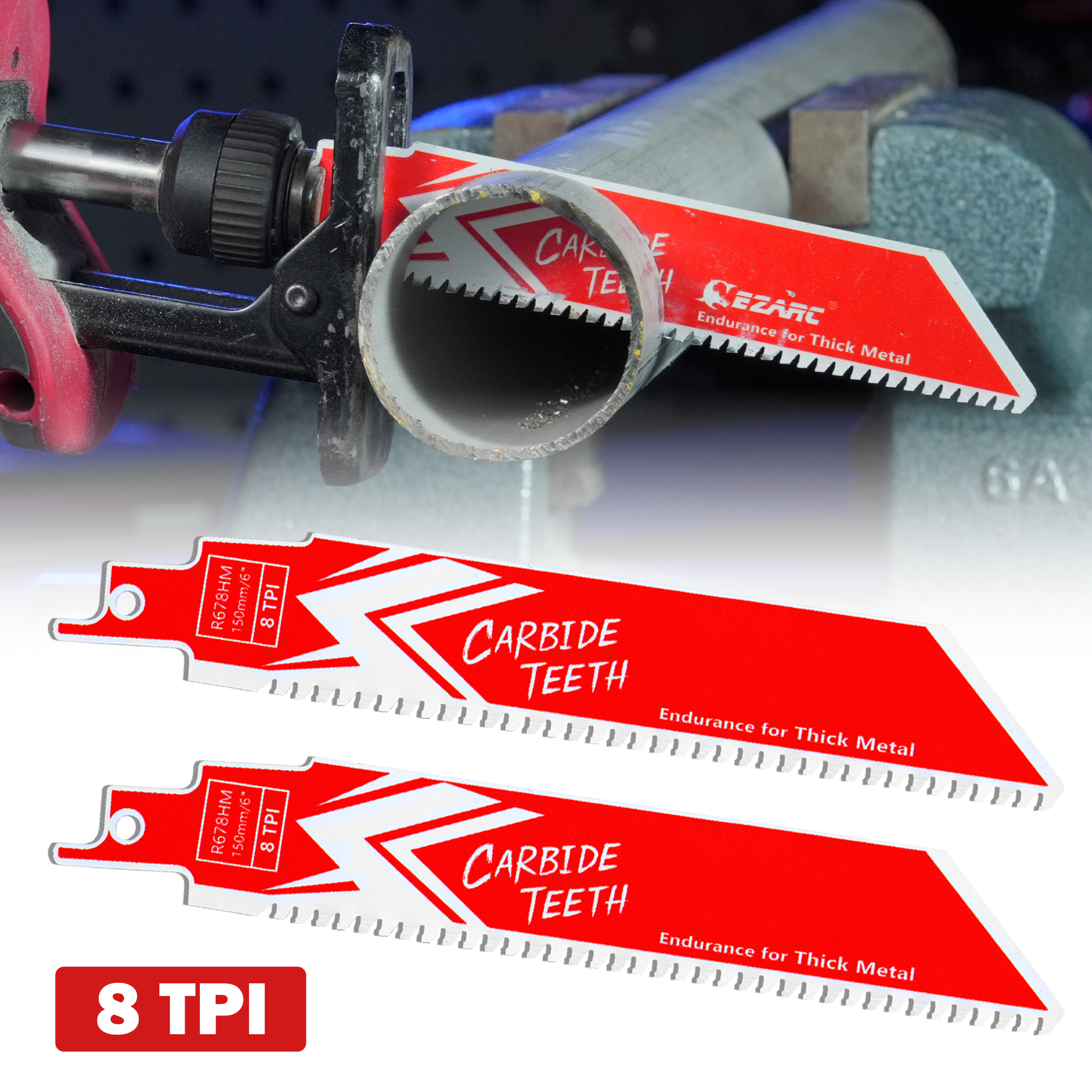 EZARC 150mm Carbide Reciprocat - Heavy Equipment Blade ulasan dan harga
